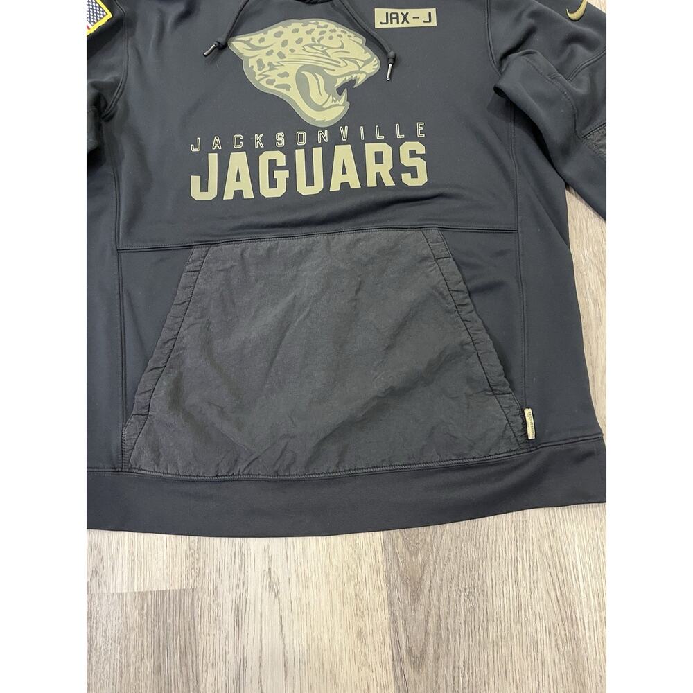 Jacksonville Jaguars Nike On Field Salute To Service Hoodie Mens Large L Black - Picture 5 of 12